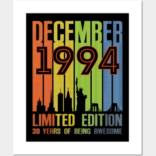 December 1994 30 Years Of Being Awesome Limited Edition Posters and Art